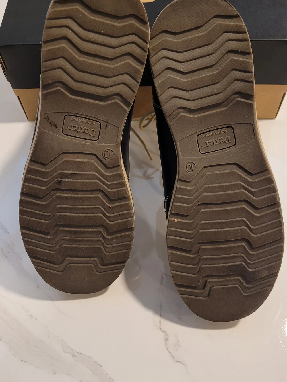Dexter Black Chukka Boots with Tan Laces